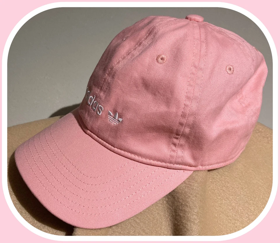 ADIDAS MUJER ROSA AJUSTABLE TALLA ÚNICA CORREA TRASERA GORRA ALGODÓN ENVÍO GRATUITO Foto 2 de 4