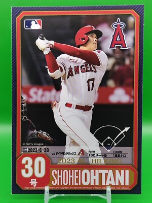 Shohei Otani 2023 American League Home Run King Memorial Postcard Japan No. 30