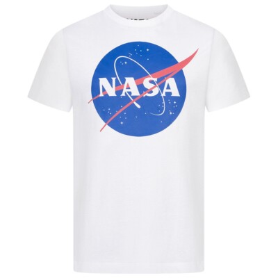 NASA Circle Logo Herren Freizeit Casual T-Shirt weiß Größe XXL - neu + OVP