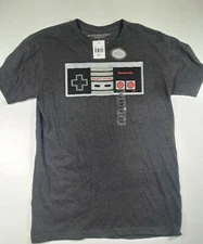 Nintendo NES T-Shirt Men's Large Short Sleeve Controller Graphic Print Gray