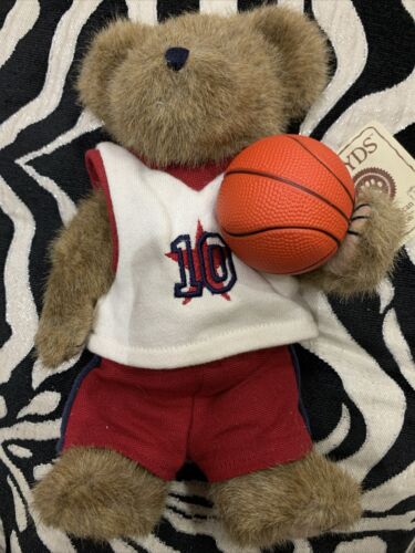 Boyds Bears Plush  10" DUNKIN Basketball Star #917381 Head Bean Collection Tags - Picture 1 of 7