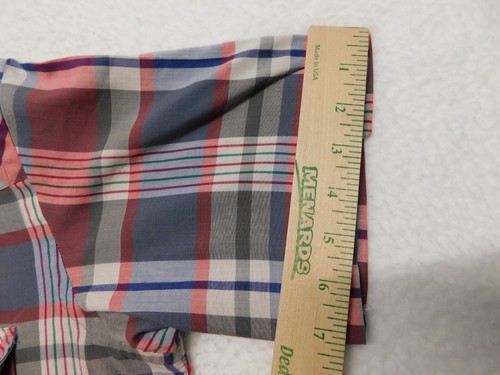 Vintage Wrangler Cowboy Cut X-Longtail Pearl Snap Western Shirt Size 16 Plaid - Picture 14 of 21