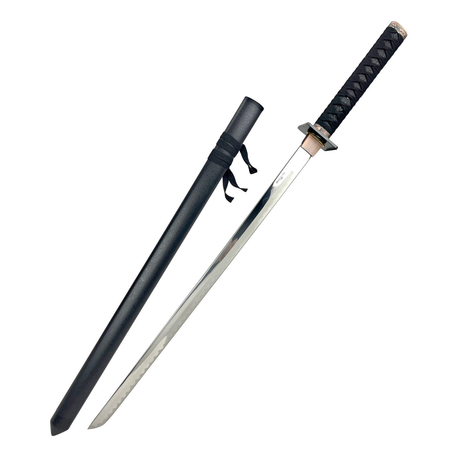 Ninja Sword Steel Blade Wrapped Handle Ninjato with Scabbard-image