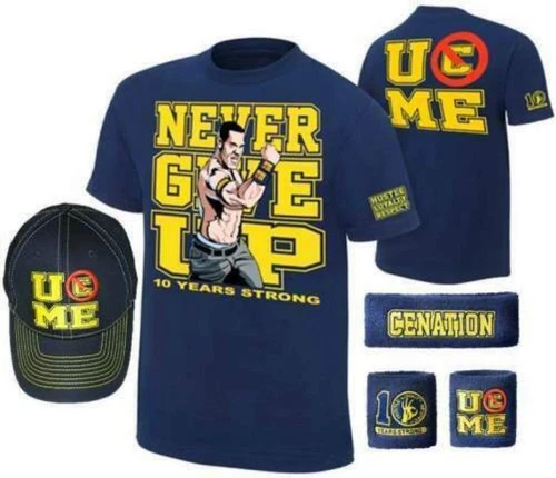 Hat T-shirt Wristbands for John Cena Costume gift jogger mens children boys ·· - Picture 17 of 28