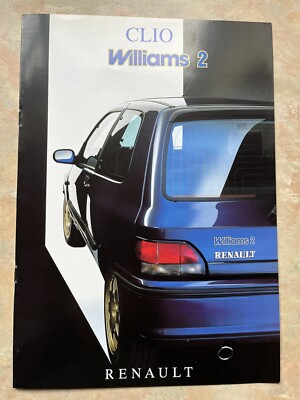 Renault Clio Williams 2 brochure 
