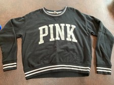 Size S Victoria's Secret PINK Sweatshirt Crop Black