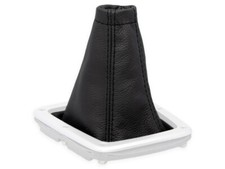 SCHALTMANSCHETTE FUR SUBARU IMPREZA WRX STI 2005-2007 SCHALTSACK LEDER SCHWARZ