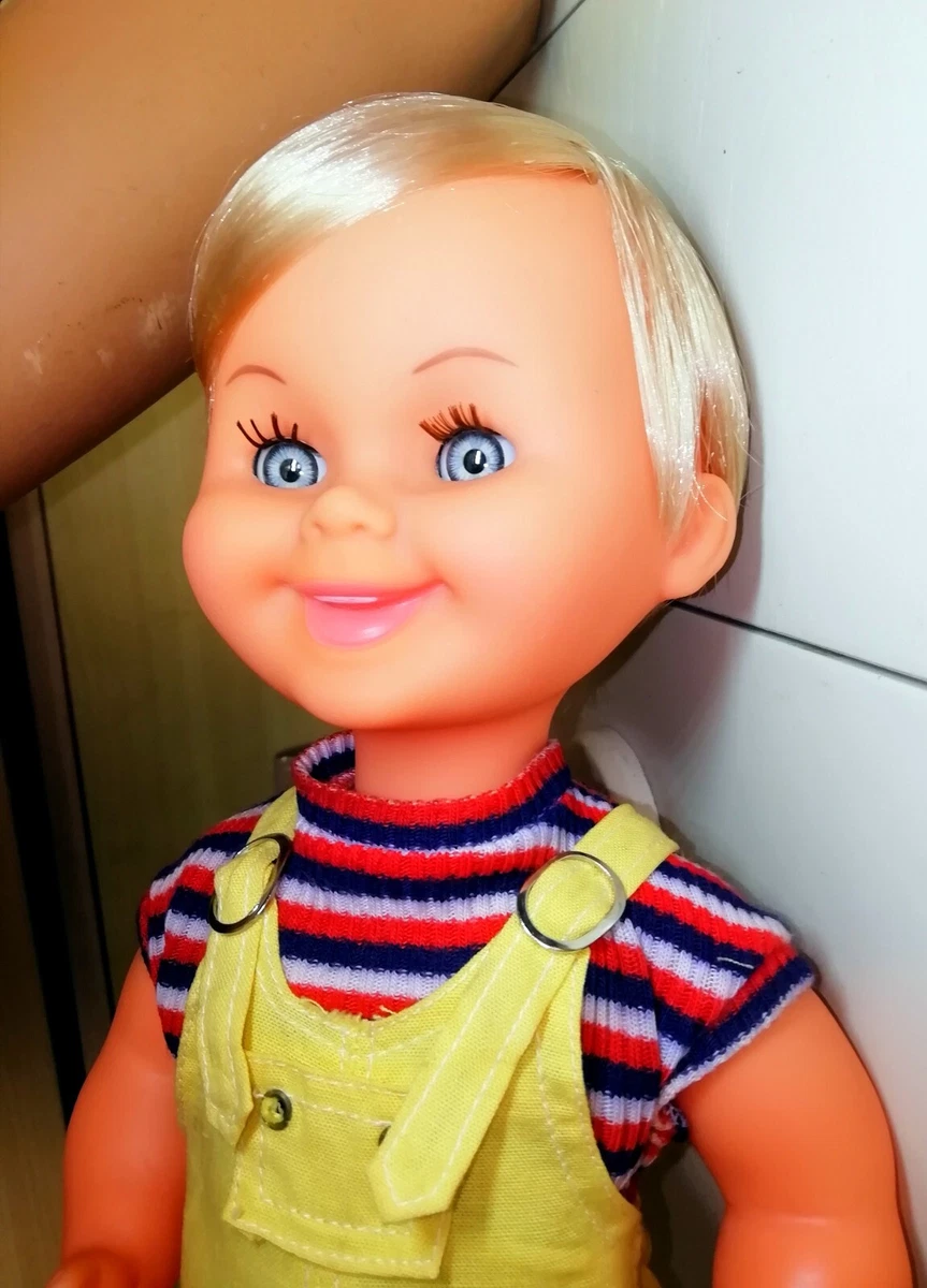 Poupée Vintage Années 60 - Sans Marque - 37 Cm - Corps Souple ? - Italie