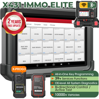 2025 LAUNCH X431 IMMO Elite KFZ AUTO OBD2 Diagnosegerät ALLE SYSTEM  Programm
