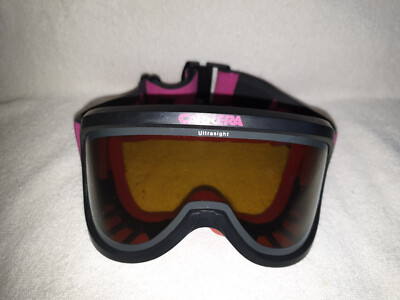 Carrera ultrasight Skibrille, für Brille geeignet, Schwarz / Pink, verstellbar