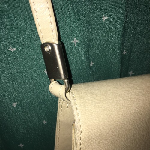 MANDARINA DUCK Original Design Ivory Cream Leather? Small Crossbody Bag - Picture 5 of 7