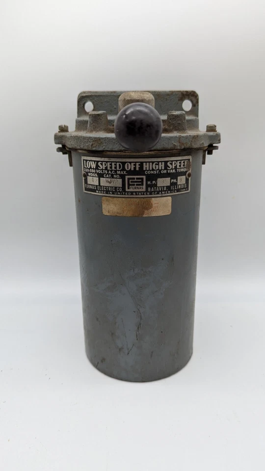 Interruptor de tambor Furnas WJV2 3 HP 3 fases - usado sin probar Foto 2 de 4