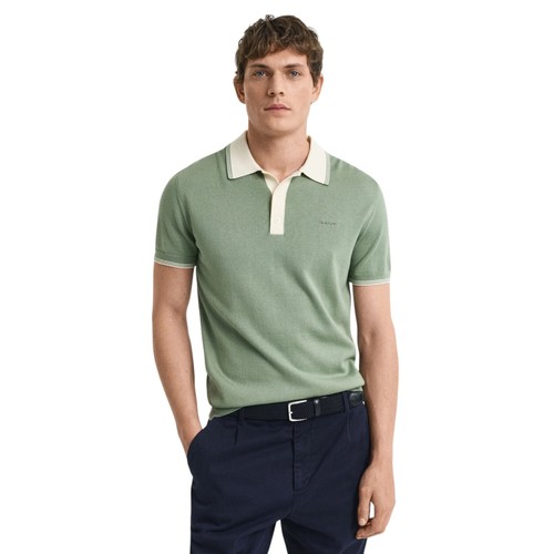Gant Men`s Modal Blend SS Polo Shirt - 8030237 - Picture 6 of 17