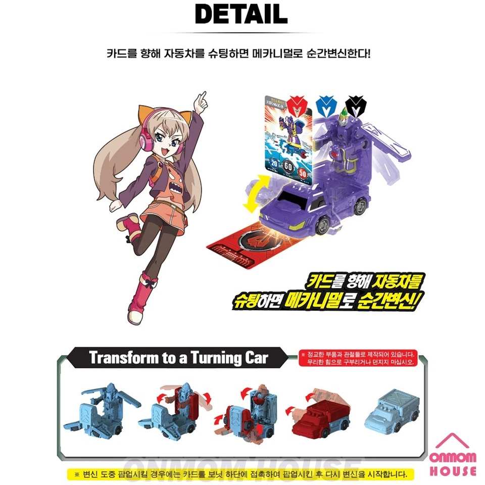 Turning Mecard Compact 2023 ANDRO MAGICIAN Transform Robot Coche Nuevo Original Foto 3 de 4