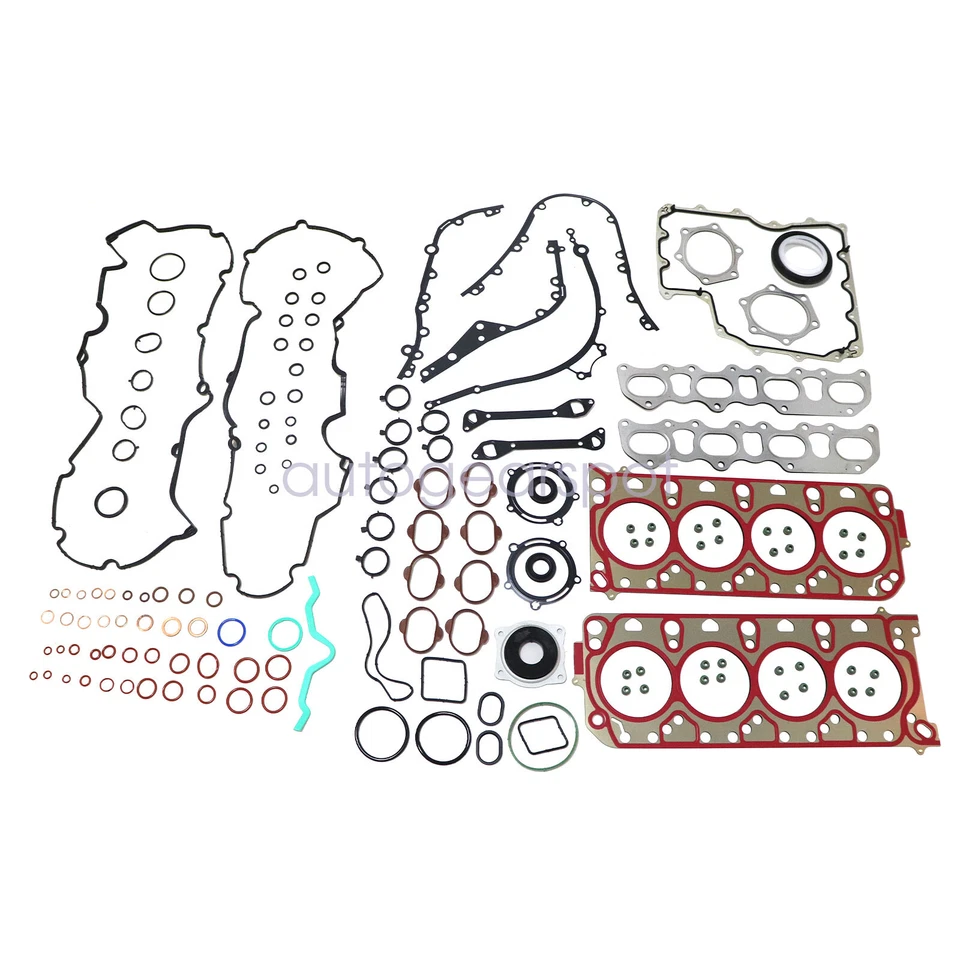 Kit de juntas de reconstrucción de revisión del motor para Porsche Cayenne S GTS 2007-19 4,8 L V8 Foto 4 de 4