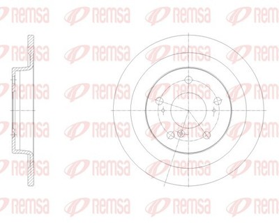 REMSA 62100.00 Brake Disc for Honda