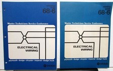 1968 Chrysler Plymouth Dodge Master Tech Service Reference Book Wiring 68-6