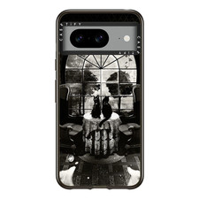 Casetify Impact Case For Google Pixel 8 - Room Skull- Clear Black
