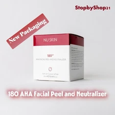 Nu Skin NuSkin 180 AHA Facial Peel and Neutralizer Exp 06/2027 NEW PACKAGING