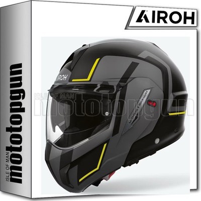 AIROH MODULAR MOTORCYCLE HELMET MATHISSE II MTH2G31 GENIUS MATTE YELLOW XS