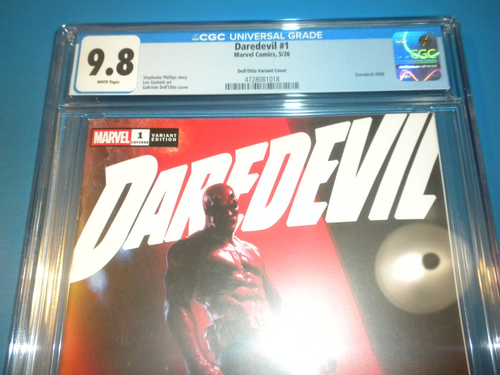 Daredevil #1 Awesome Rare 1:25 Dell Otto variant CGC 9.8 NM/M Gorgeous Gem Wow - Picture 2 of 3