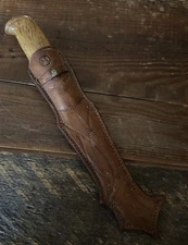 J. Marttiini Large Leuku Puukko Knife Finland leather Sheath  E141