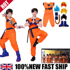 Kids Adult Anime Dragon Ball Z Son GoKu Cosplay Costume Outfit World Book Day ✪