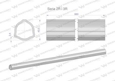 WARYNSKI Series 2R and 3R Outer Tube Shaft 1010 Articulated Telescopic