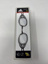 RARE NEW Adidas Hydrospeed Swimming Goggles Clear Swim Wear S Competition