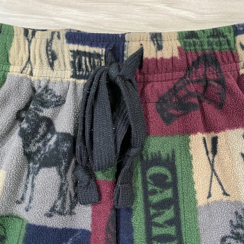 Croft & Barrow 睡衣裤男式大号格子法兰绒羊毛自然户外狩猎 — 第 3/4 张图片