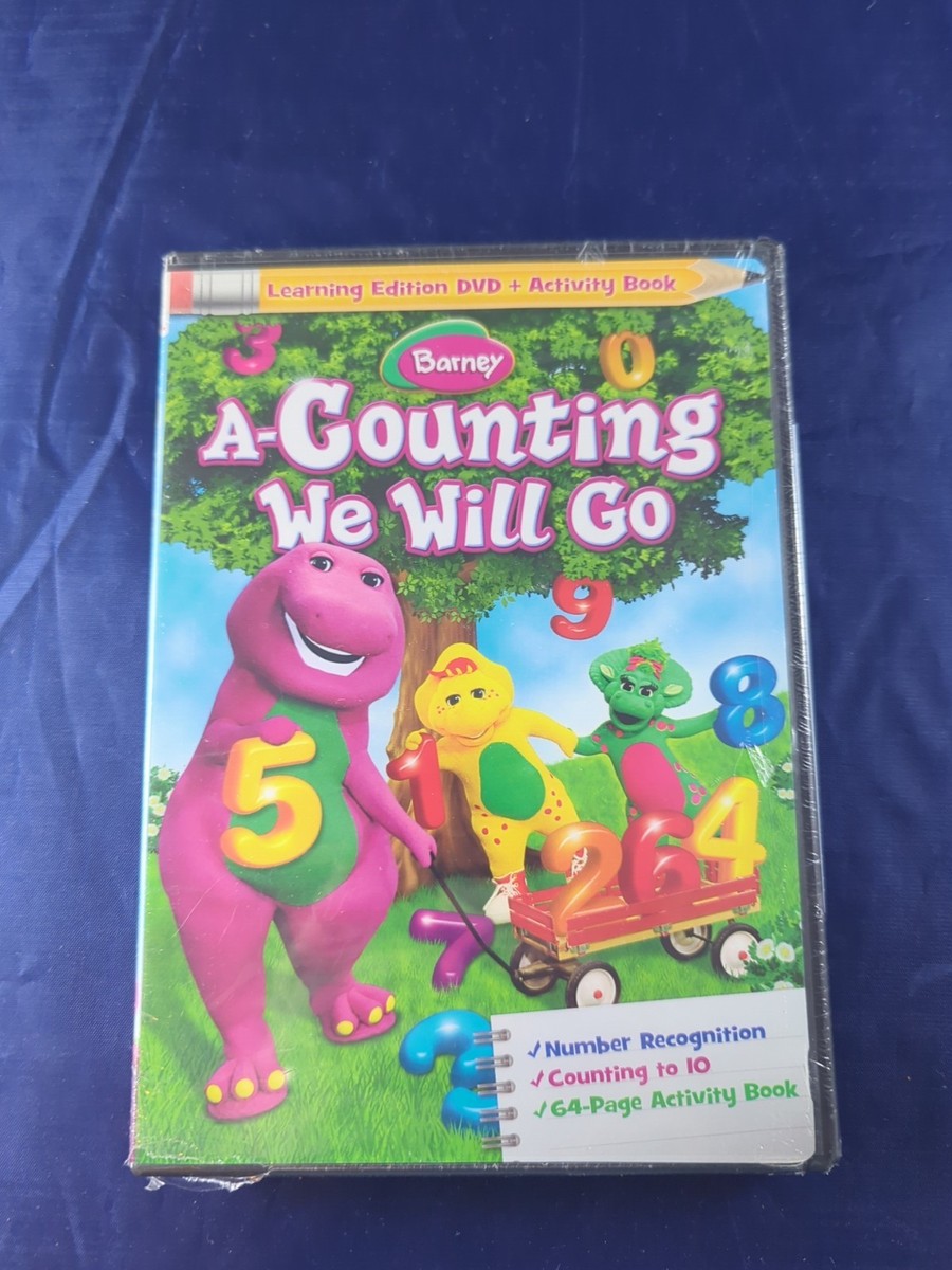 Barney: A-Counting We Will Go (DVD, 2010, With Activity Book) for