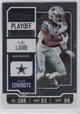 2023 Panini Contenders Playoff Ticket 187/199 CeeDee Lamb #27 00ht