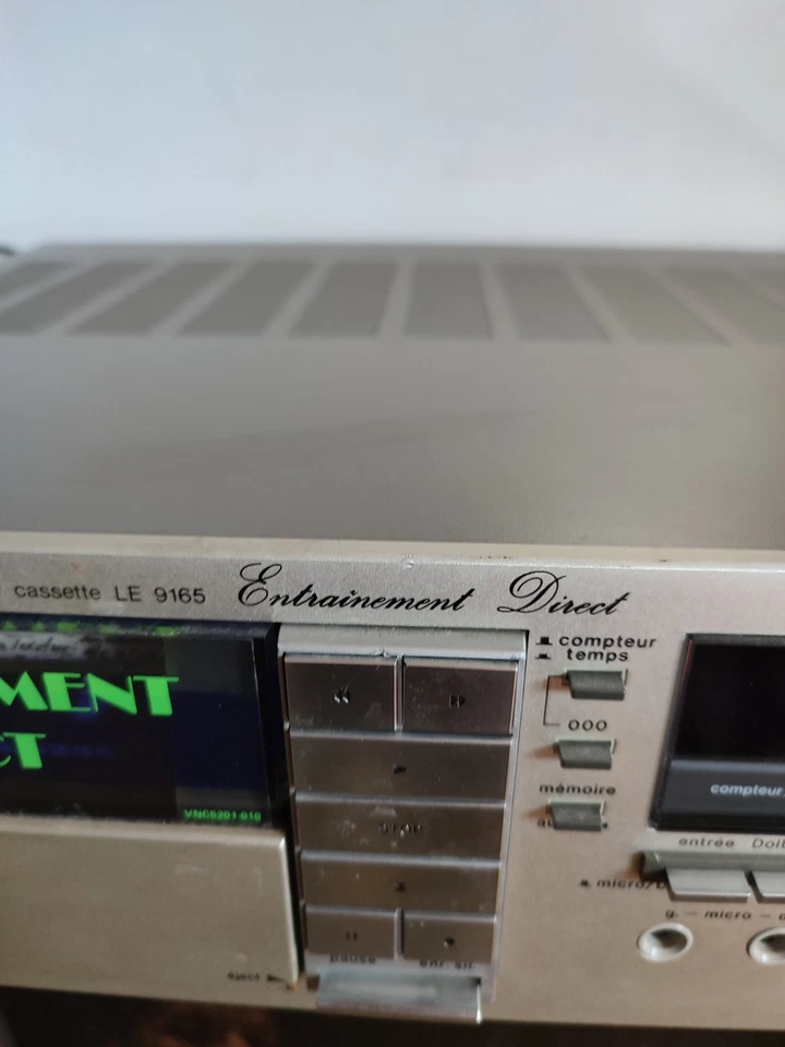 PLATINE STEREO LECTEUR CASSETTE CONTINENTAL EDISON LE 9165  2 MOTEUR FONCTIONNE - Photo 4/4