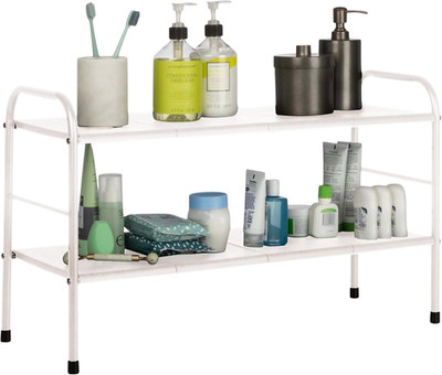 under Sink Organizer - 2 Tier Adjustable Shelf Organizer with 8 Removable Panels