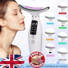 7 Colours Neck Face Lifting Massager Skin Tighten Device LED Anti Wrinkle Beauty