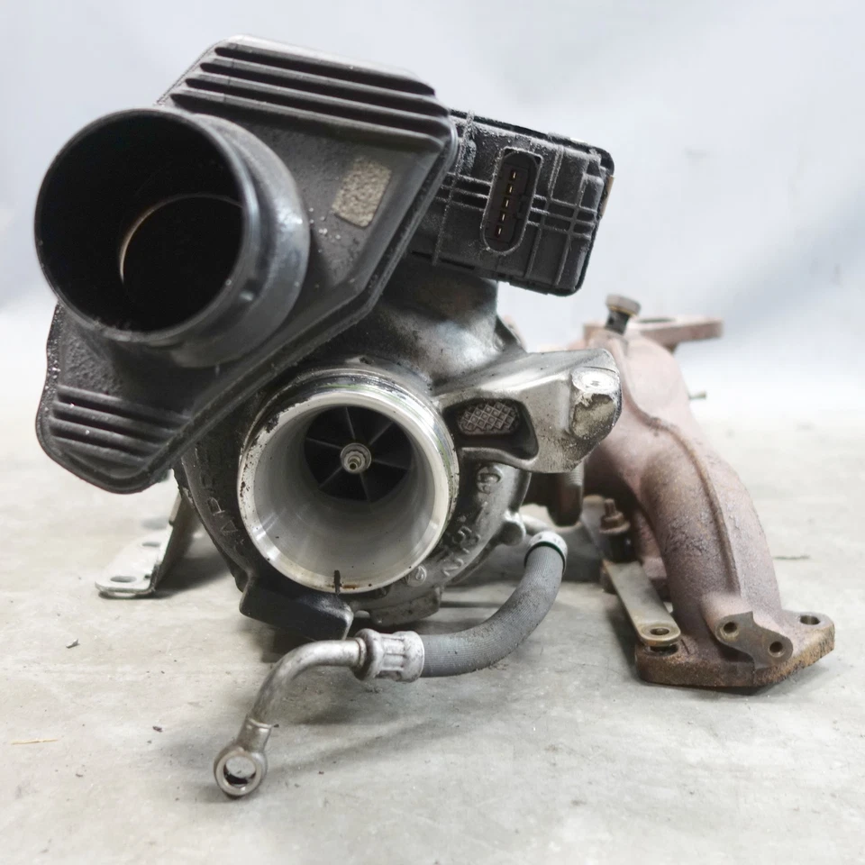 Conjunto de turbo cargador diésel 14-18 BMW F15 X5 35d F10 535d 740d N57 132 k OEM Foto 3 de 4