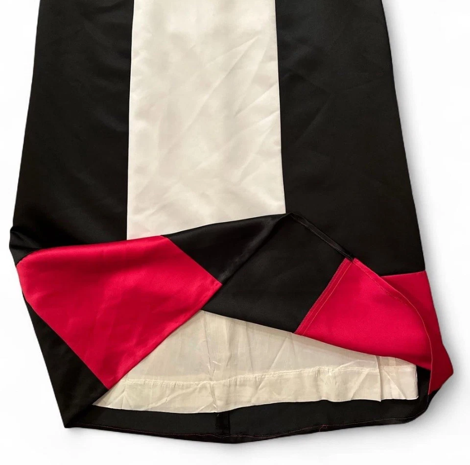 Vintage Jessica McClintock Gunne Sax Black and Pink Dress Size 5 - Image 3 of 4