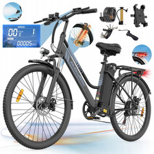 26" 36V 20Ah Electric Bike 250W Commuter City E-bike 120km ZAZAWORK C26 PRO 2026