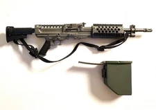 Knights Armament Dragon 1/6 Scale LMG Action Figure Rifle KAC M249 M240 SAW PDW