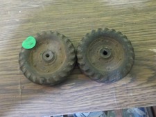 vintage hubley jr tractor set of 2 back tires for parts
