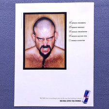 2003 Red Bull Vintage Magazine Print Ad Page - Y2K Ready to Frame Wall Art