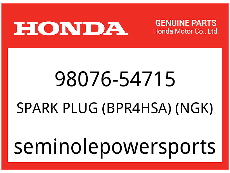 Honda OEM Part 98076-54715 SPARK PLUG BPR4HSA NGK