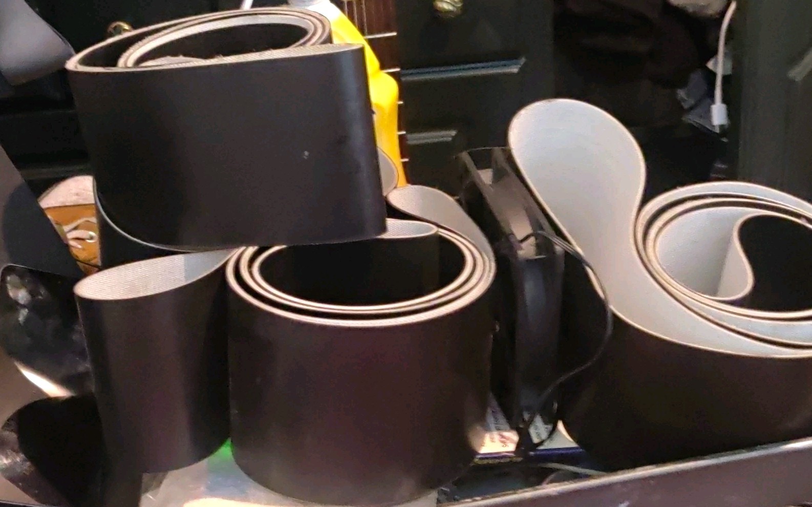Lot Of 3 PVC/Fabric Conveyor Belts