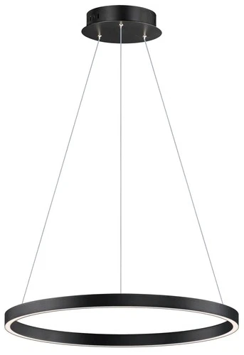 ET2 Groove 23 1/2" Wide Black LED Ring Pendant Light - Picture 2 of 5