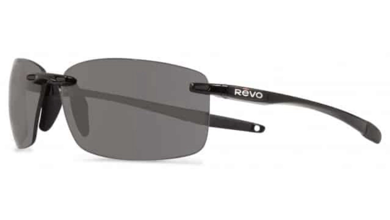 Revo Sunglasses DESCEND N Shiny Black Graphite POLARIZED Lens RE4059 NEW