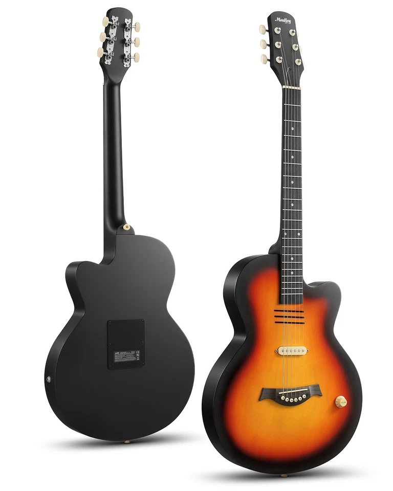 Moukey BCC-100 Acoustic Electric Guitar 39" Cutaway With Passive Pickup Sunburst - Image 2 of 4