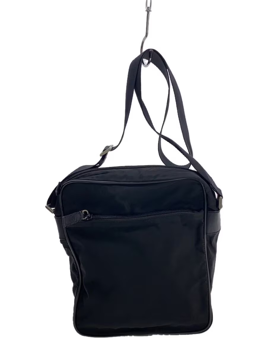 Prada Black Nylon Shoulder Bag Minimalist Design