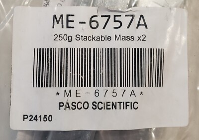 2 Pack Pasco ME-6757A 250 grams Stackable Mass
