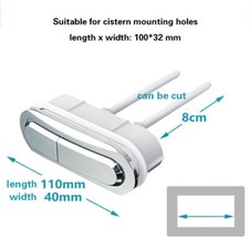 Replacement Toilet Dual Flush Push Button Chrome DIY Water Saving Tool Home UK