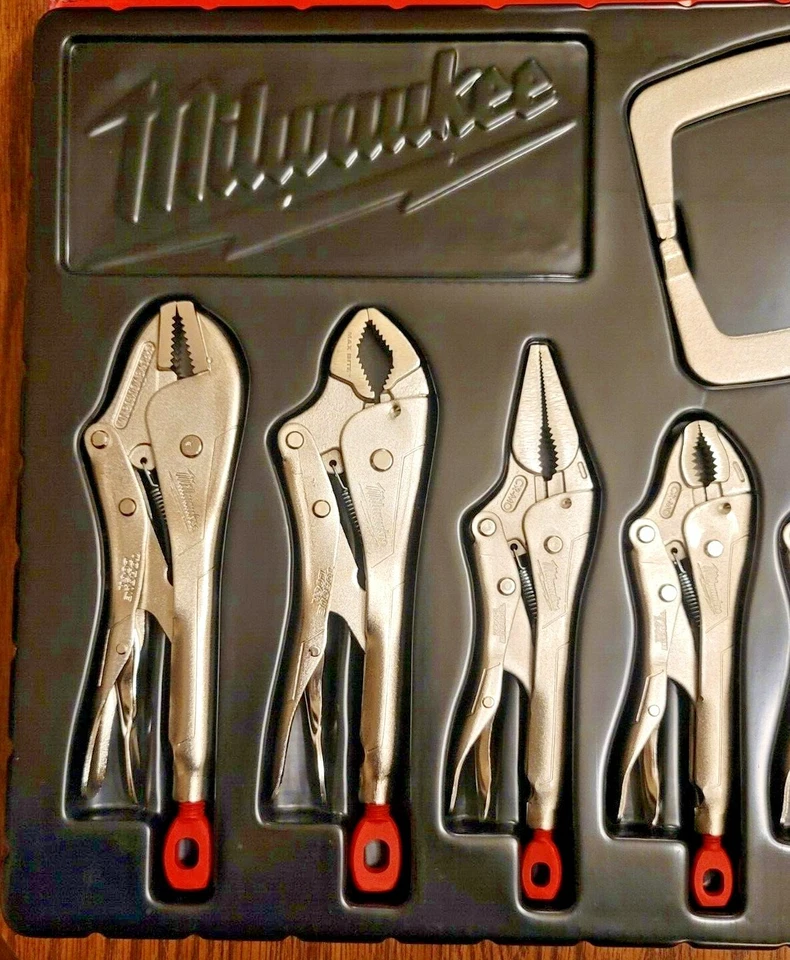 Juego de 10 alicates y abrazaderas de bloqueo maestro de bloqueo de par Milwaukee #48-22-3690 Foto 2 de 4